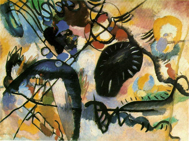 Black Spot 1912 Wassily Kandinsky Abstract Oil Painting